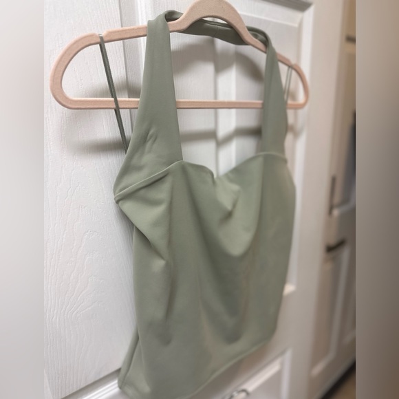 EXPRESS Sage Green Body Contour Top NWOT - Picture 7 of 7